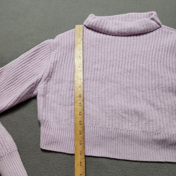 Aritzia Wilfred Free Harper Sweater Merino Wool Turtleneck Mauve Pink Sz XS - Picture 9 of 10